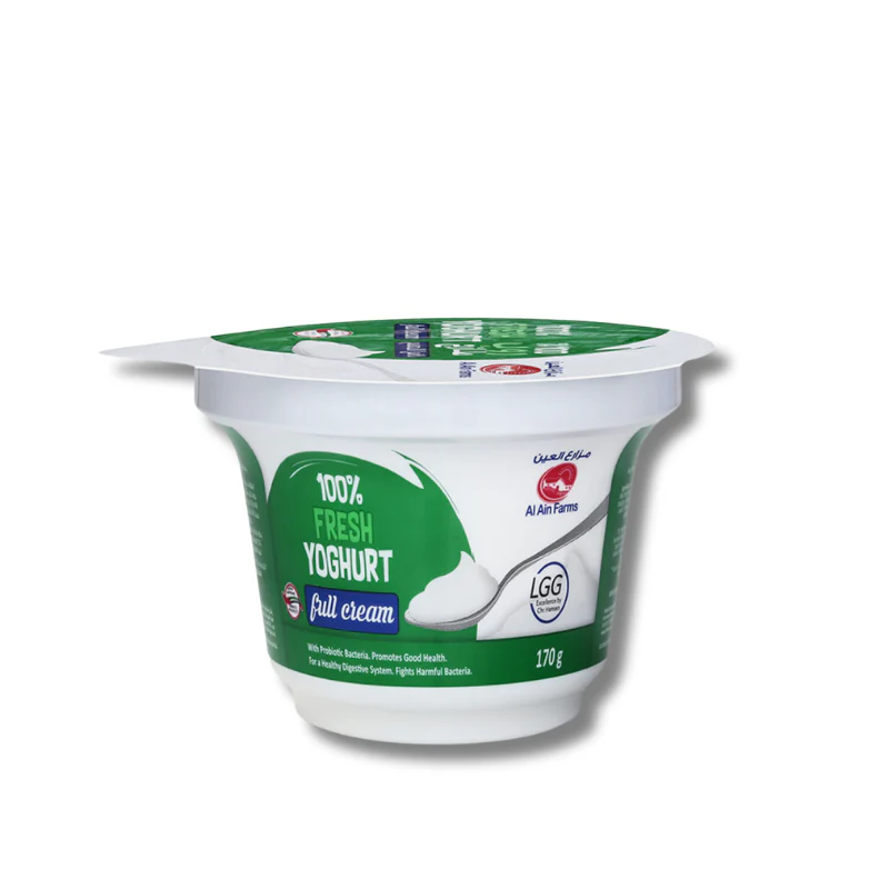 Al Ain Farms Fresh Yoghurt Full Cream,170g | Rich In Calcium
