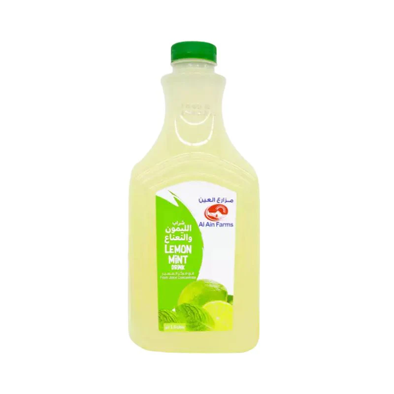 Al Ain Farms Lemon & Mint Juice - 1.5L | Refreshing Citrus