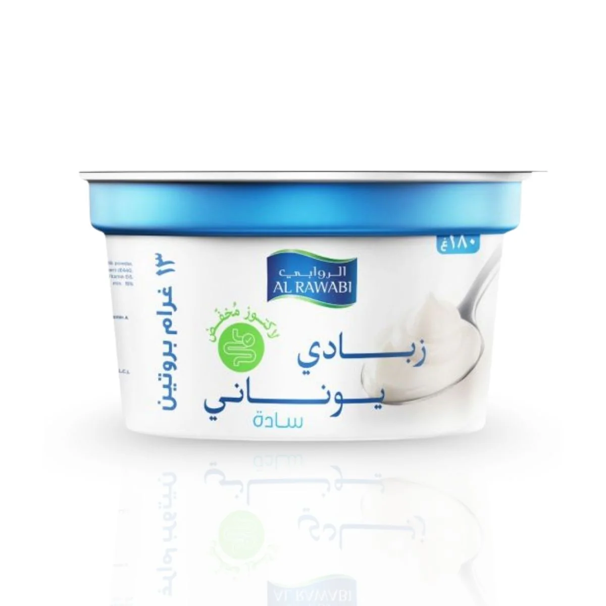 Al Rawabi Full Fat Greek Plain Yoghurt, 180g - Image 2