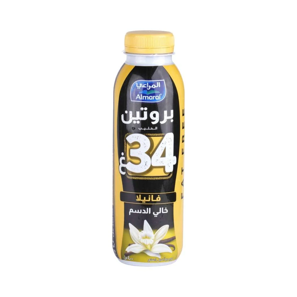 Almarai Protein Milk Vanilla Fat Free 400ml