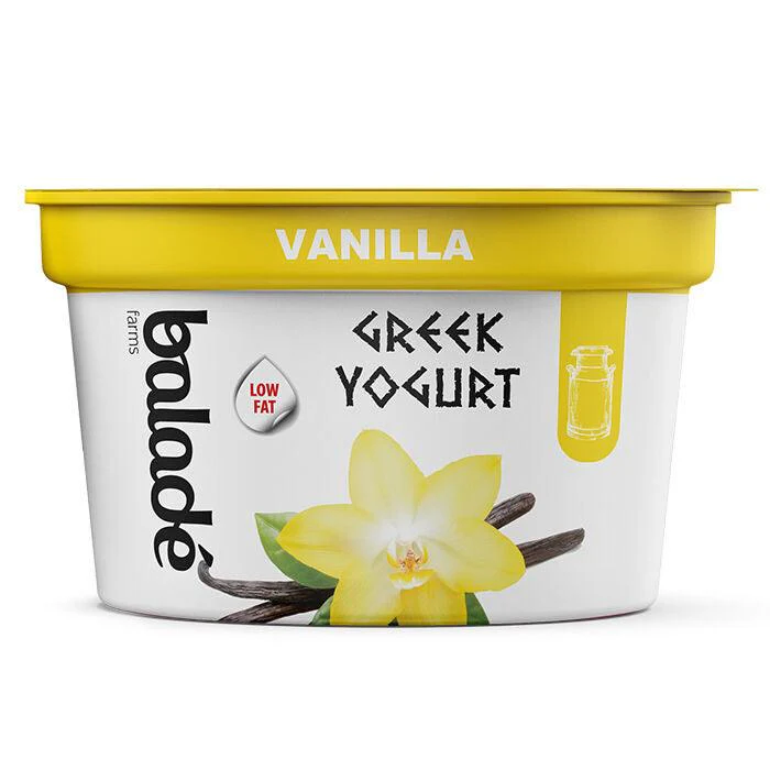 Balade Low Fat Greek Yogurt With Vanilla Flavour 180g