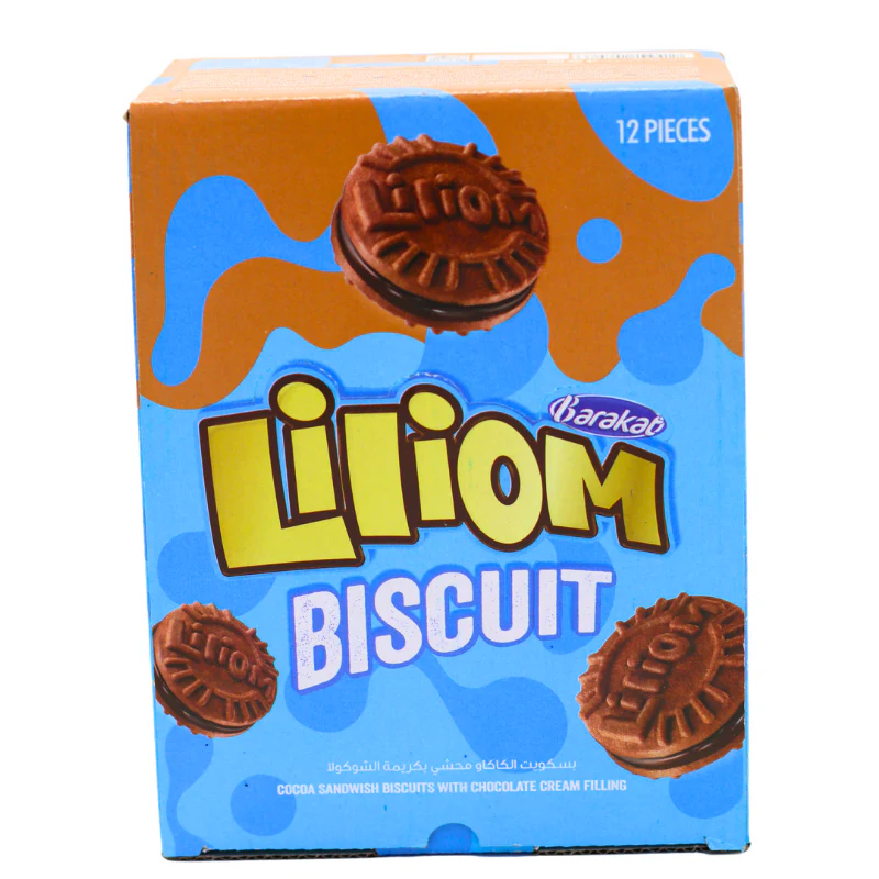 Barakat Cocoa Sandwich Biscuits with Chocolate Cream Filling 12 pcs