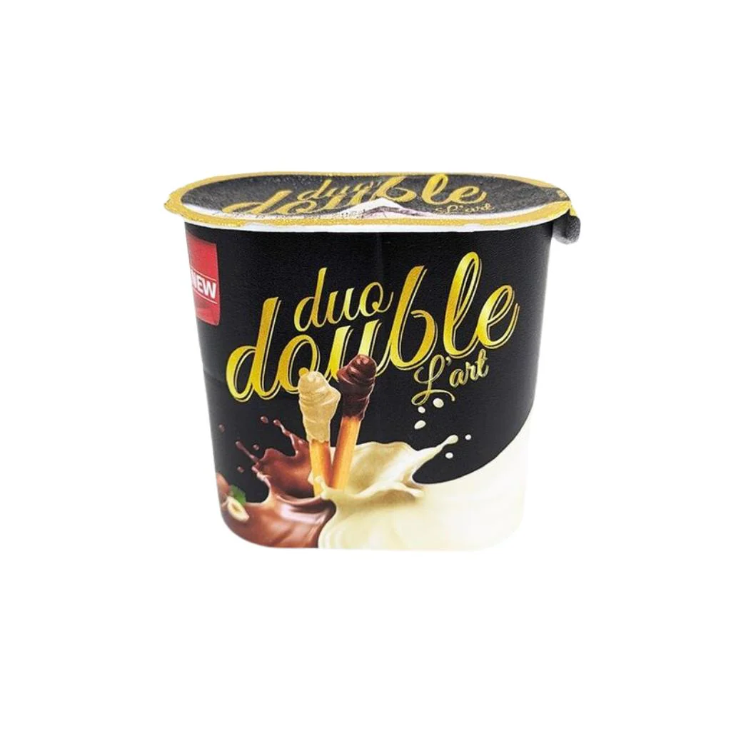 Duo Double L'art Hazelnut Cocoa Cream & White Cream with Grissini 50g - Image 2