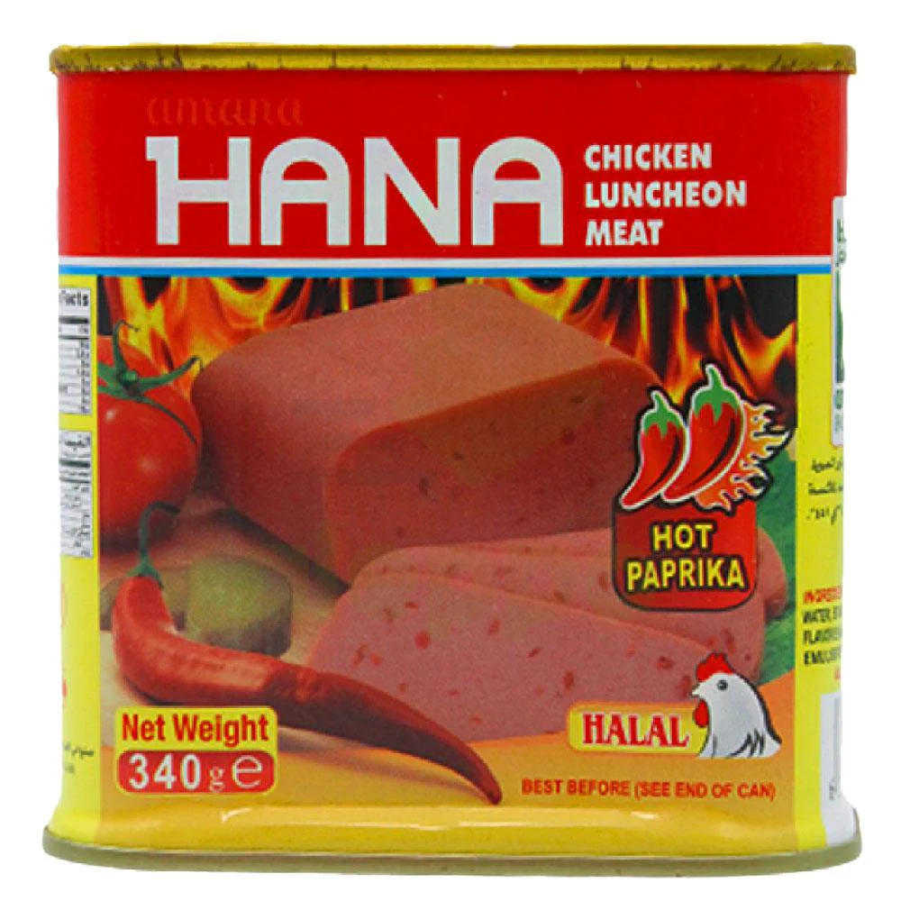 Hana Chicken Luncheon Hot Paprika 340g