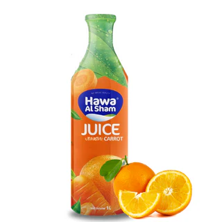 Hawa Al Sham Natural Orange & Carrot Juice - 1L