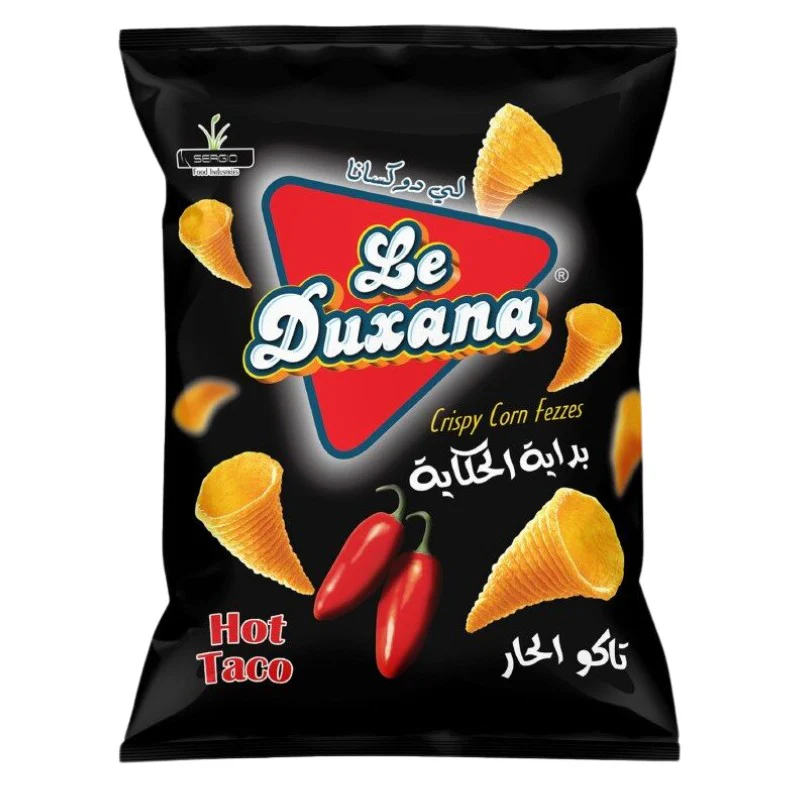 Le Duxana Corn Chips Hot Taco Flavor - 150g