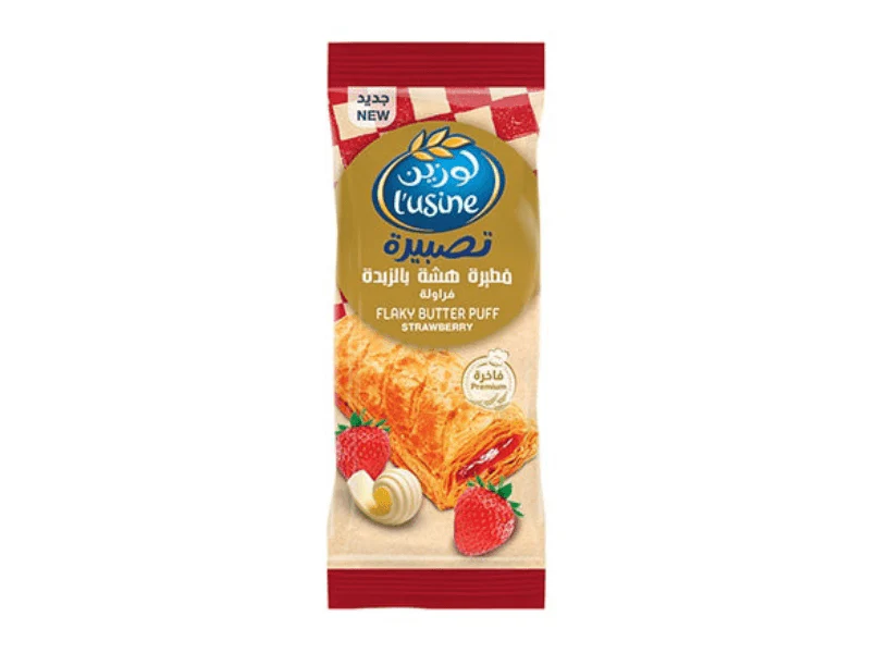 L'usine Flaky Butter Puff Strawberry 80g