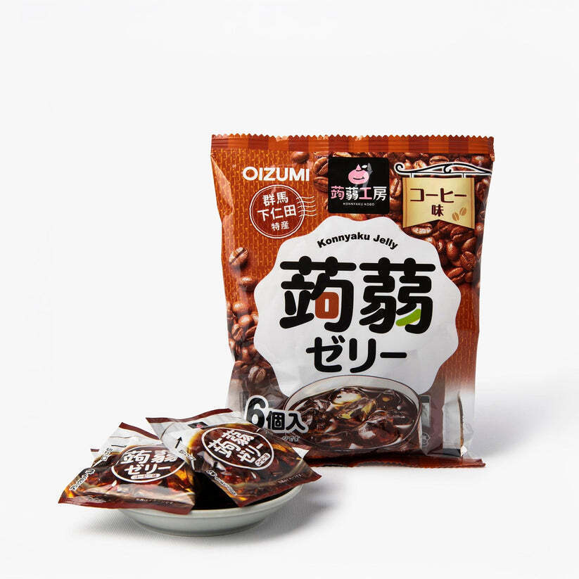 OIZUMI Konjac (Konnyaku) Jelly with Coffee Flavor 106g – Chewy & Energizing