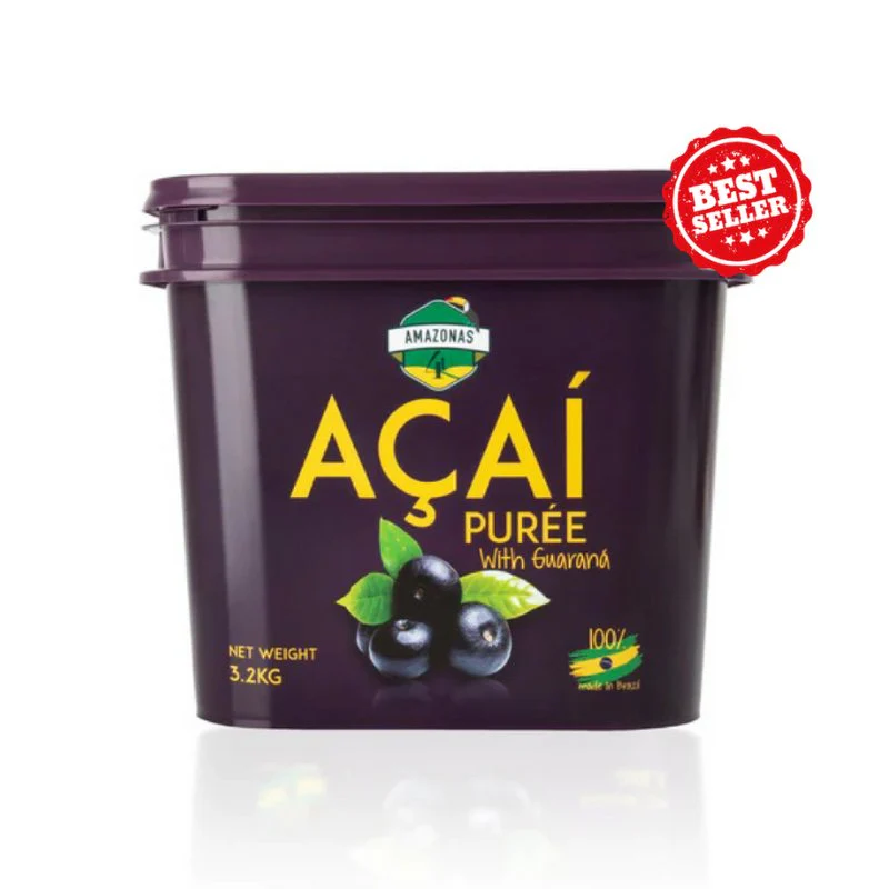 Organic Acai Berry Puree With Guarana – 3.2kg