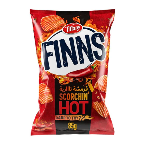 Tiffany Finns Scorchin' Hot Chips - 85g