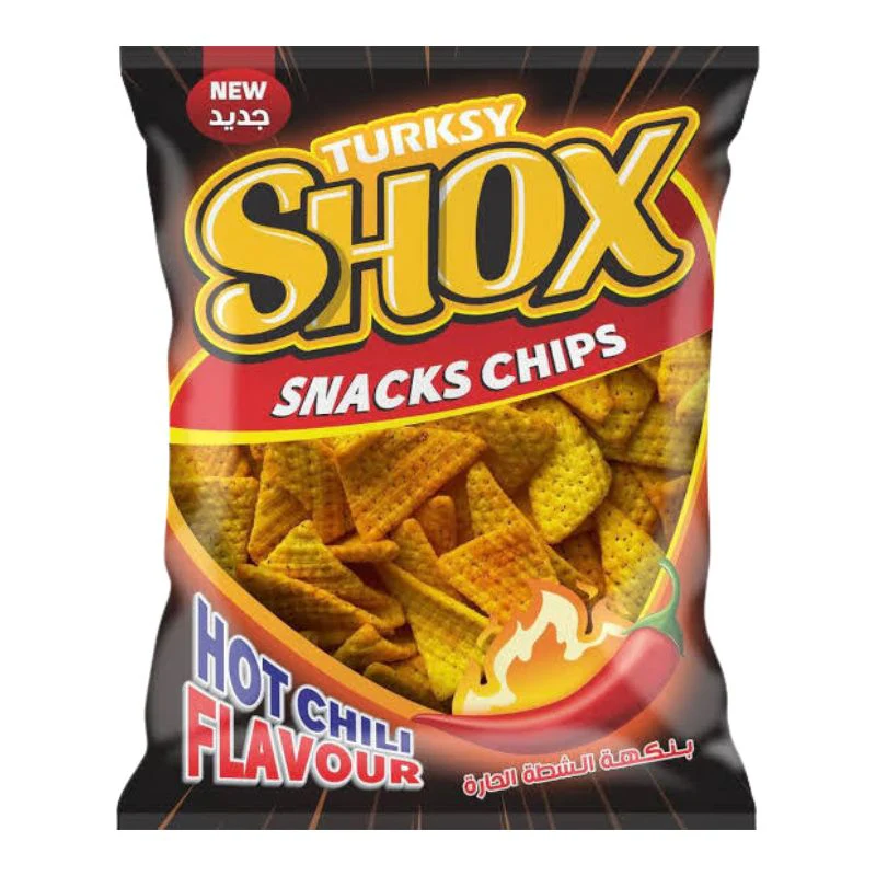 Turksy Shox Snacks Chips Hot Chili, 100g
