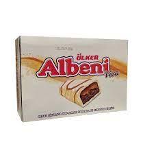 Ulker Albeni  White Chocolate Coated Bar With Caramel And Cocoa Biscuits 31g*24